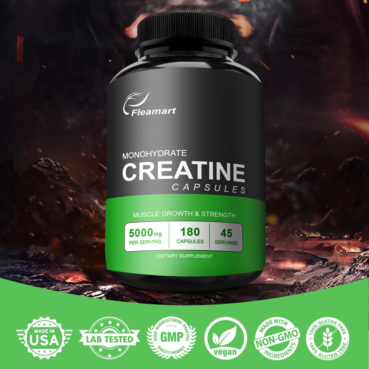 Dosage des capsules de créatine monohydrate Fleamart