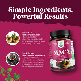 Dosage des capsules de racine de maca Natures Craft, 60 comprimés