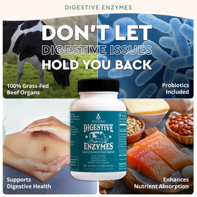 Dosage des enzymes daily Ancestral Supplements sur une table