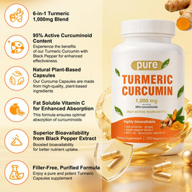 Dosage des gélules de curcuma Tnaasmais près d'un verre d'eau