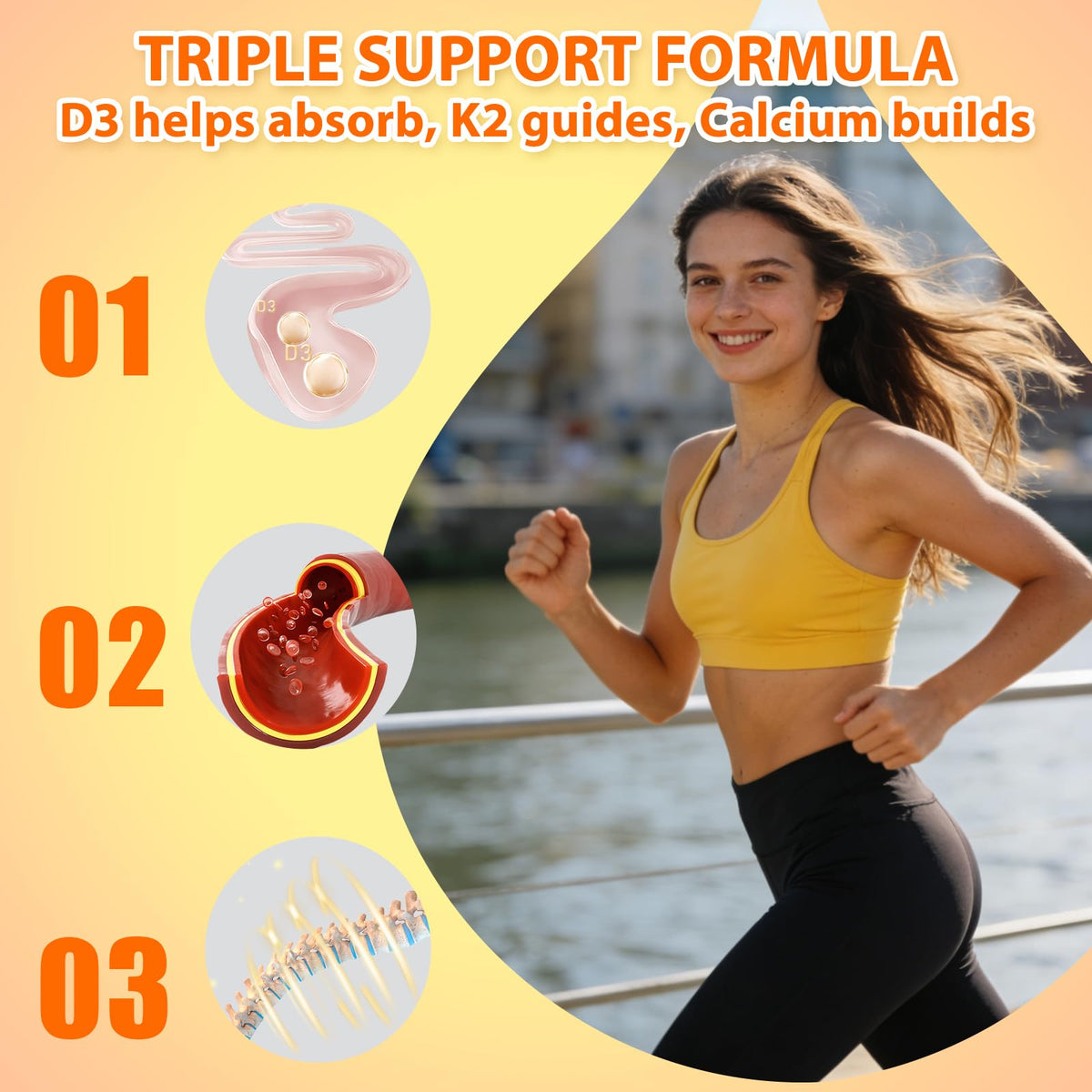 Dosage des gummies Biobor, 2000 IU Vitamine D3