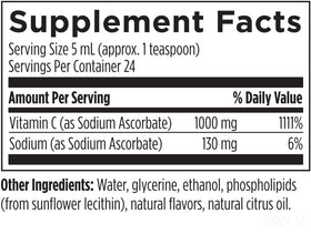 Dosage du Liposomal Vitamin C Liquide 1000mg dans une cuillère