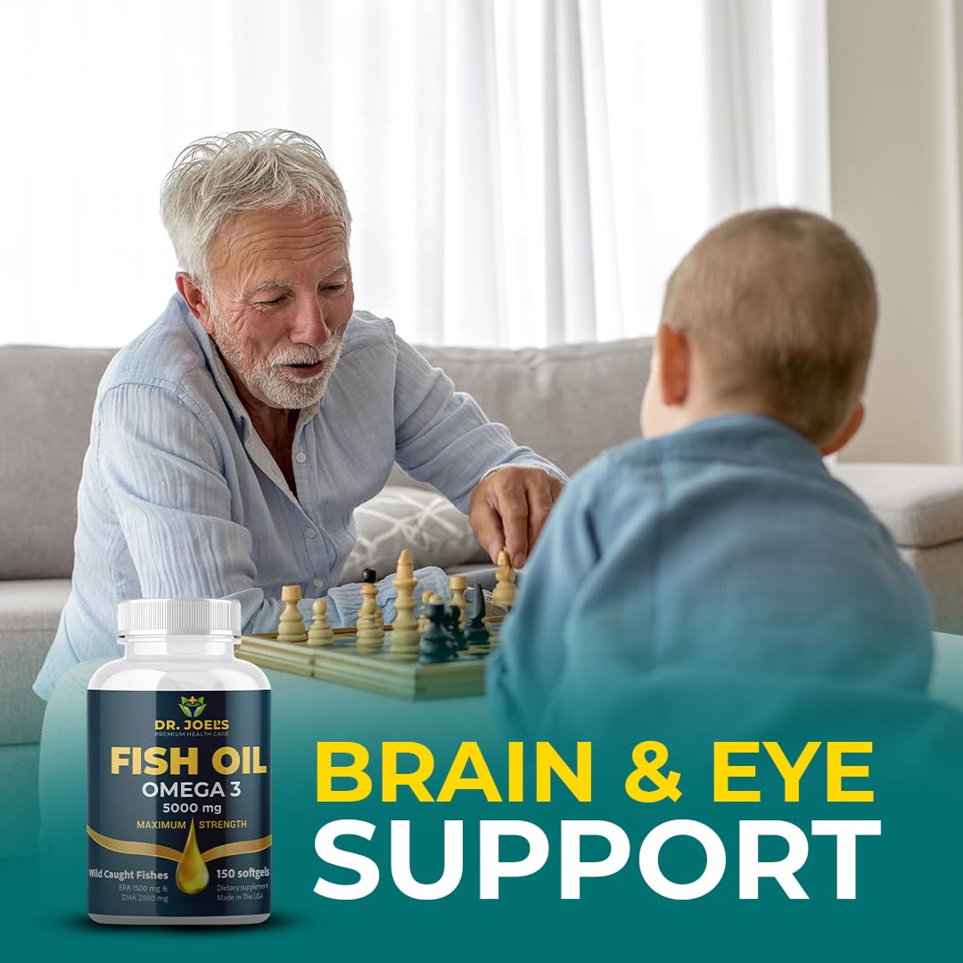 Dosage recommandé d'huile de poisson Omega 3 Dr. JOEL'S