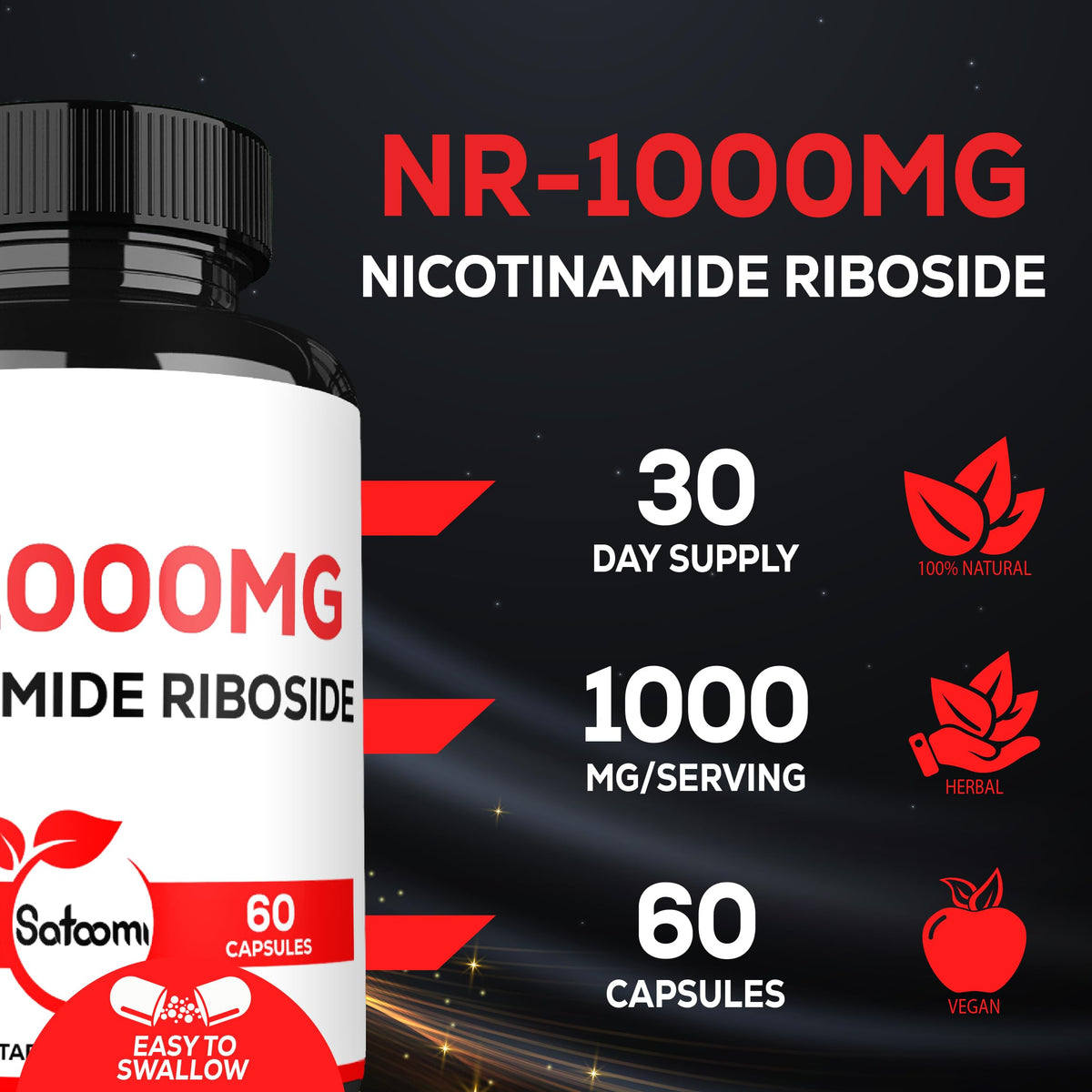 Dosage recommandé de 2 capsules Satoomi par jour