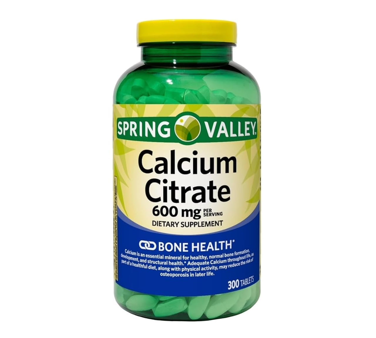 Dosage recommandé de Calcium Citrate 600 mg - 2 tablettes