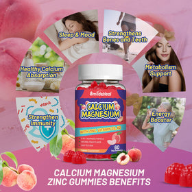Dosage recommandé de gummies Calcium Magnésium Zinc SmildeHeal