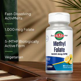 Dosage recommandé de KAL Methyl Folate 1000 mcg