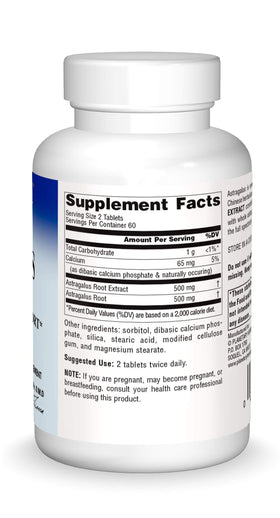 Dosage recommandé de l'Extrait d'Astragale Complet 500 mg