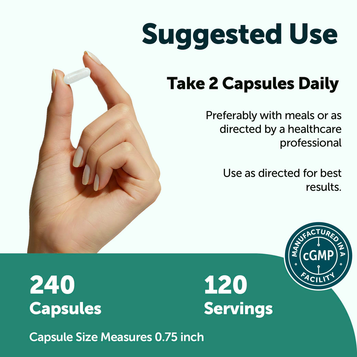 Dosage recommandé de L-Tyrosine Micro Ingredients 2 capsules