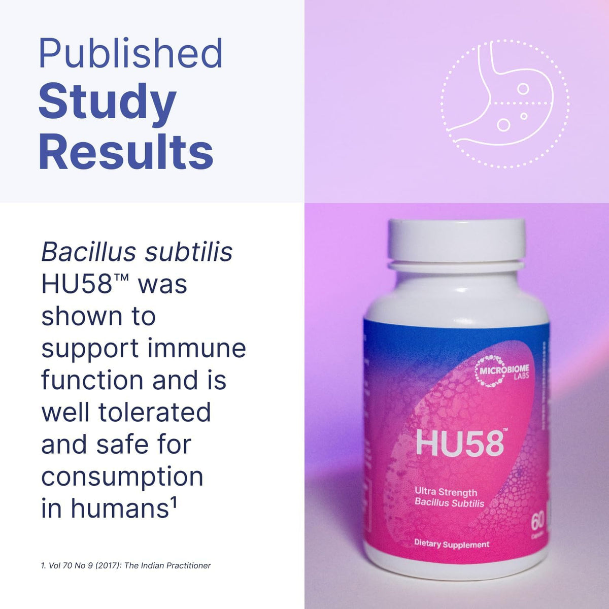 Dosage recommandé de Microbiome Labs HU58 sur une cuillère