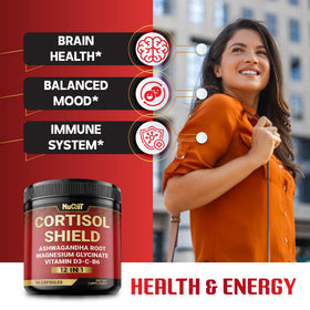 Dosage recommandé de NUQIIT Cortisol Shield affiché