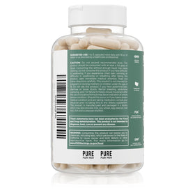 Dosage recommandé de Pure for Men Psyllium avec un verre d'eau