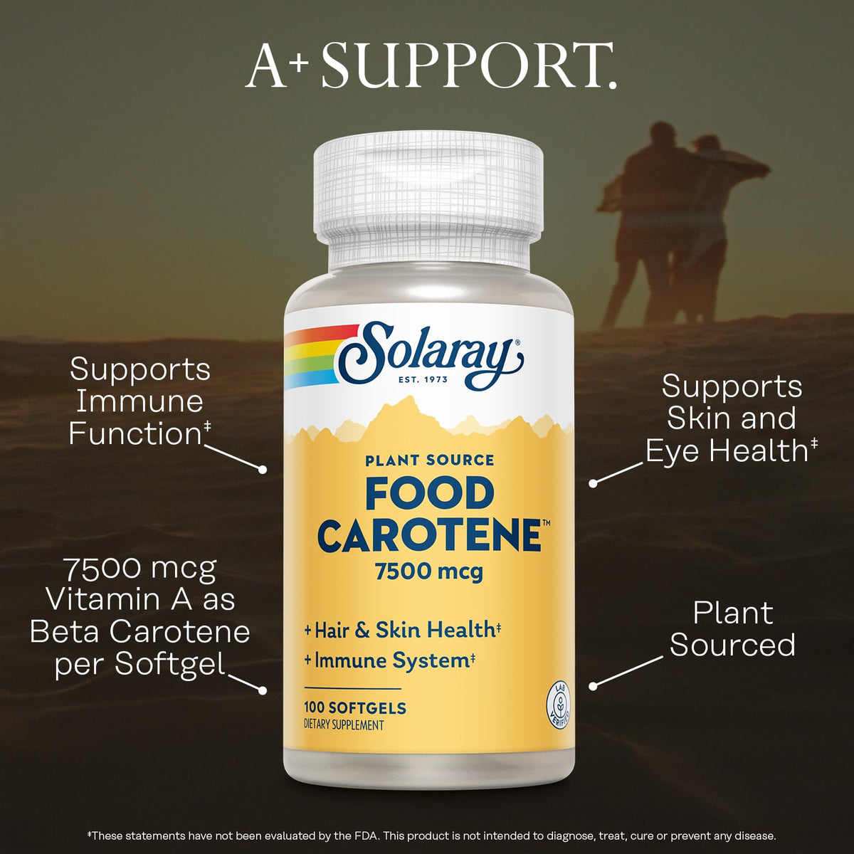 Dosage recommandé de SOLARAY Carotène Végétal 25 000 UI