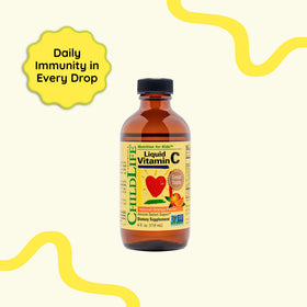 Dosage recommandé de Vitamine C Liquide CHILDLIFE ESSENTIALS sur une cuillère