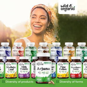 Dosage recommandé des capsules d'arjuna Wild & Organic