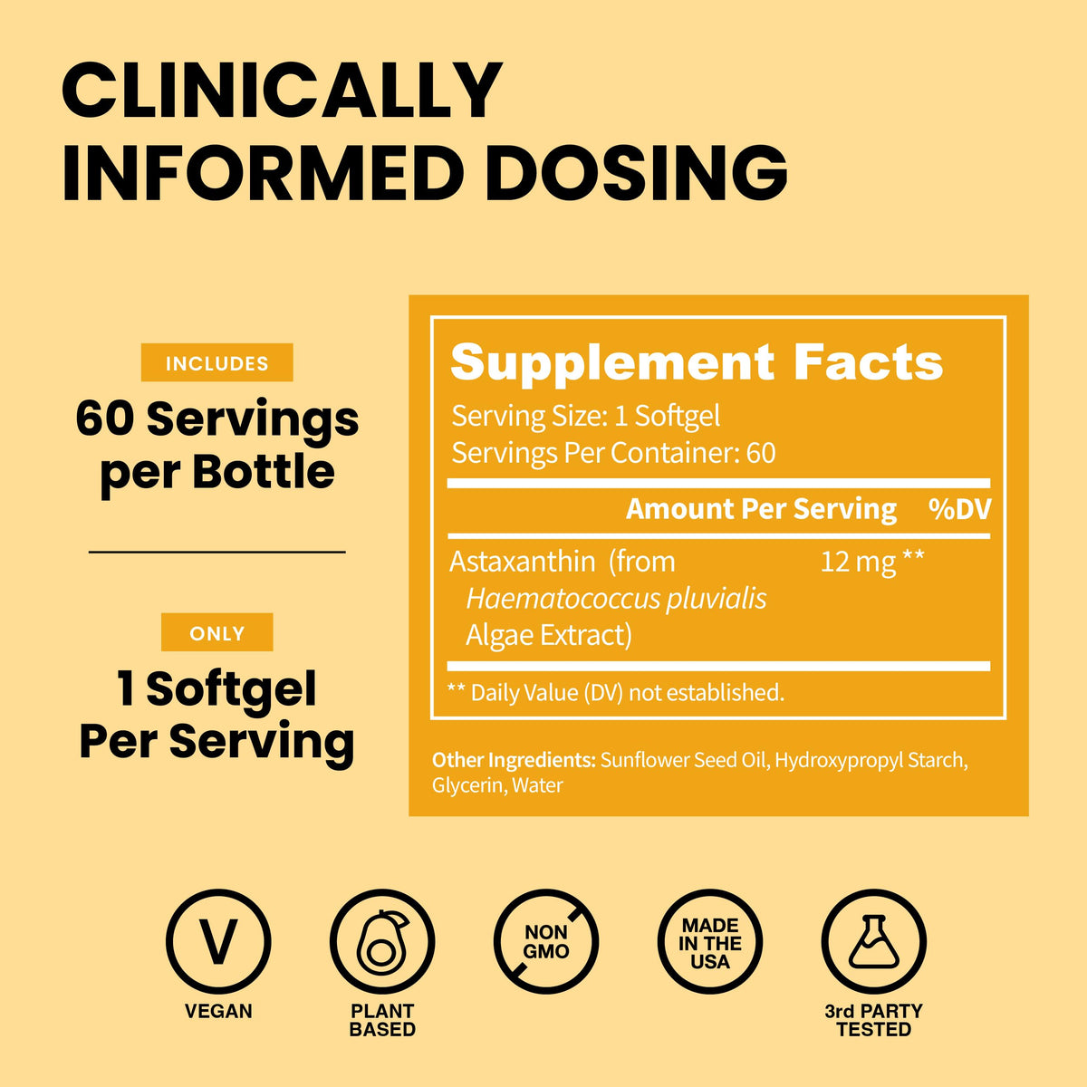 Dosage recommandé des capsules d'astaxanthine WellPath