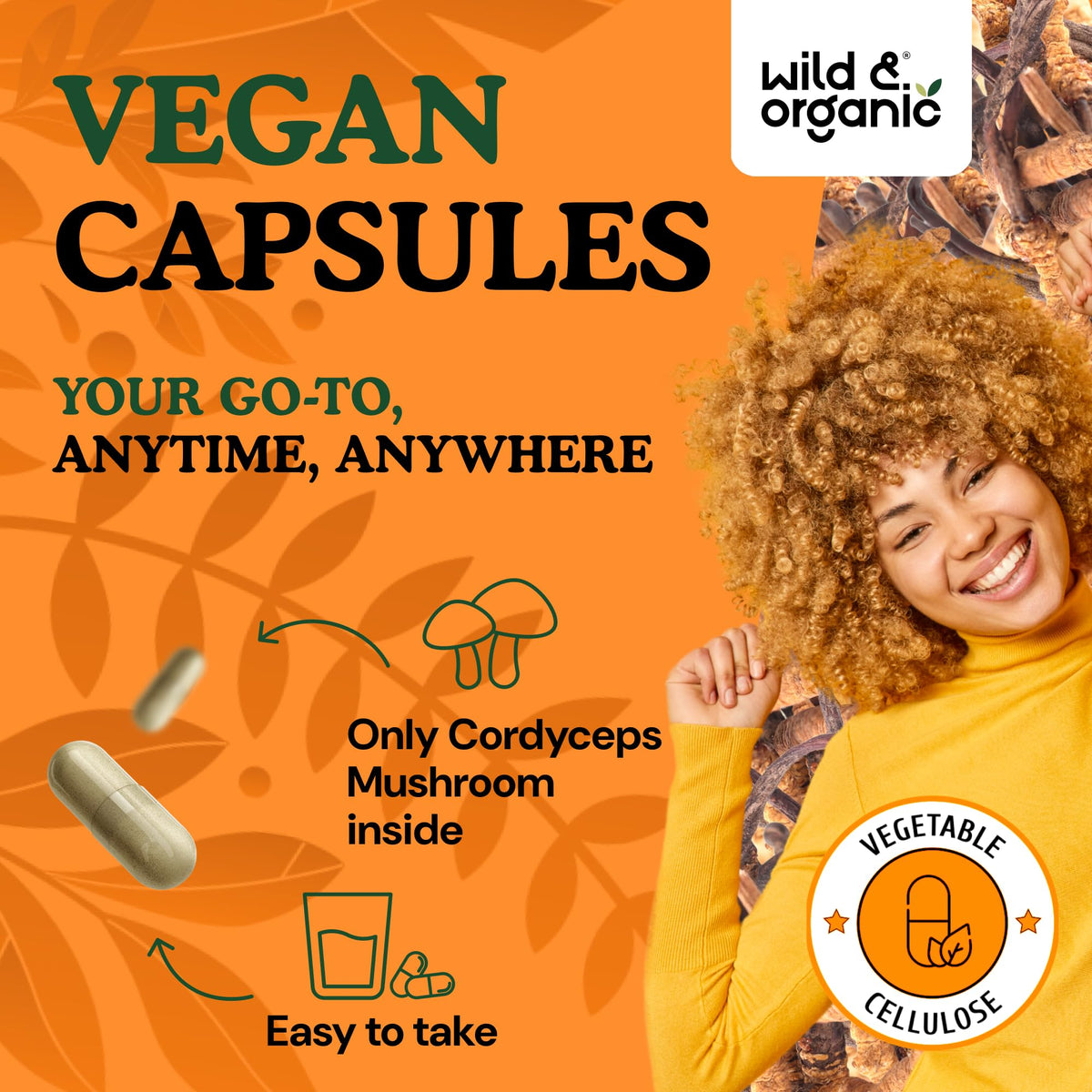 Dosage recommandé des capsules de cordyceps Wild & Organic