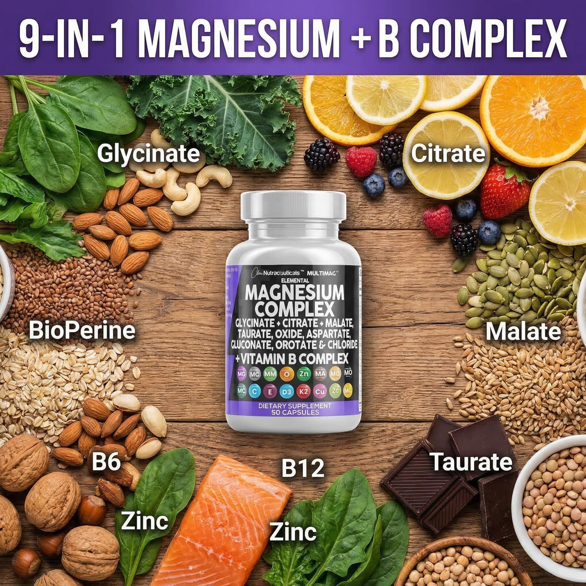 Dosage recommandé des capsules de magnésium Clean Nutraceuticals