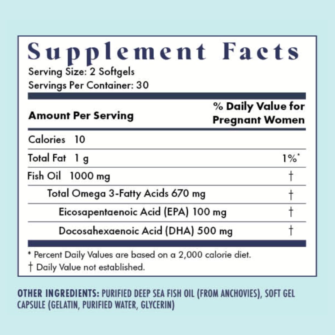 Dosage recommandé des capsules FullWell, 8 prénatales et 2 huile de poisson