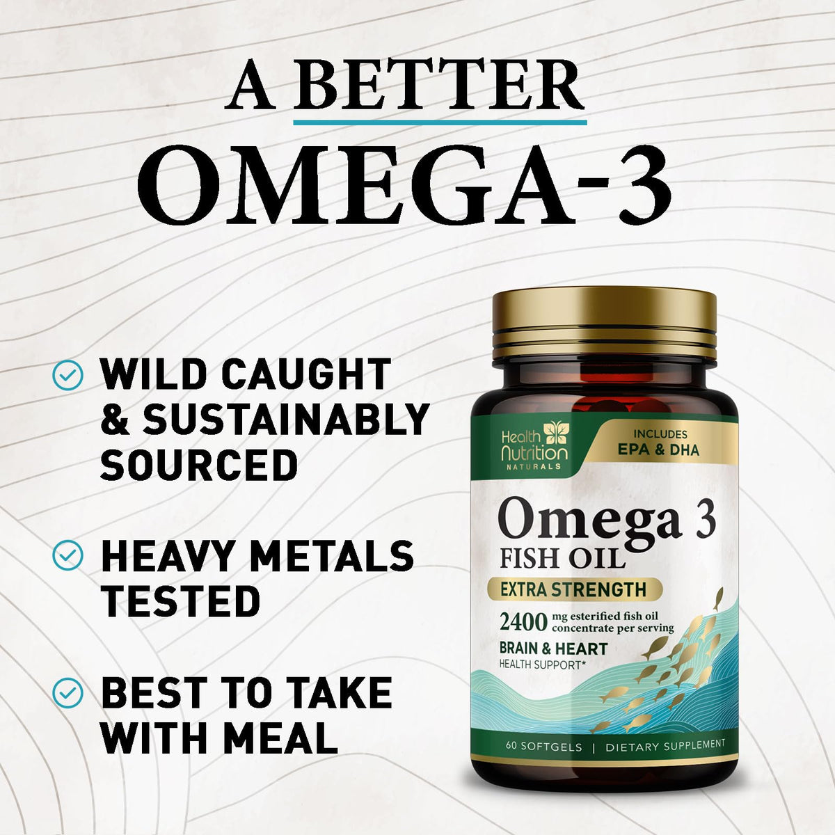 Dosage recommandé des gélules Omega 3 Health Nutrition Naturals