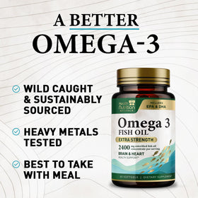 Dosage recommandé des gélules Omega 3 Health Nutrition Naturals