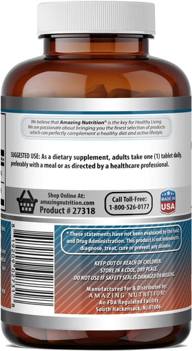 Dosage recommandé pour Amazing Nutrition Calcium 600 mg avec Vitamine D3
