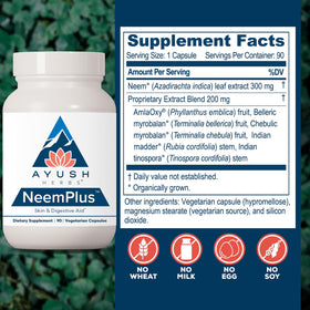 Dosage recommandé pour Ayush Herbs Neem Plus