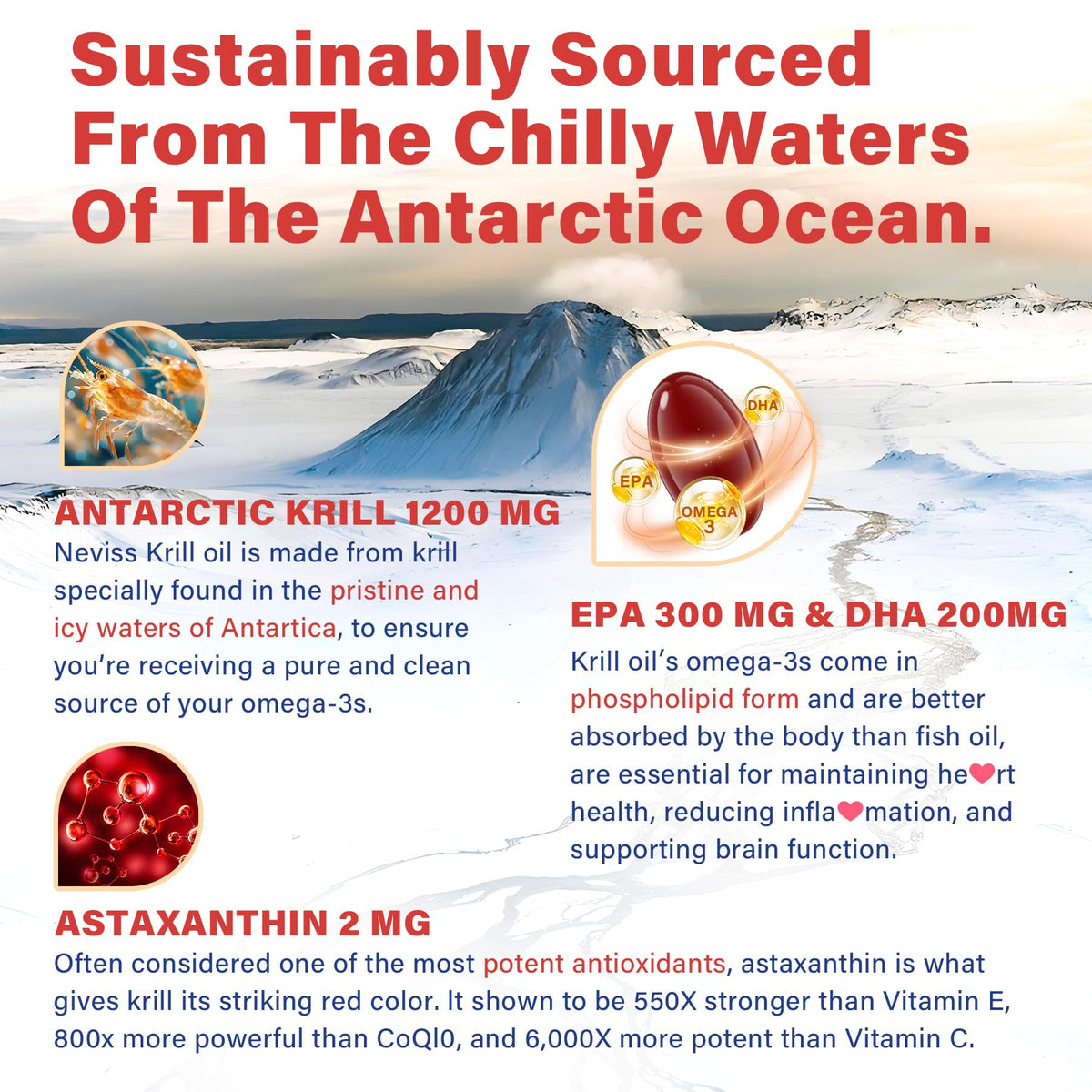 Dosage recommandé pour l'huile de krill NEVISS sur l'étiquette