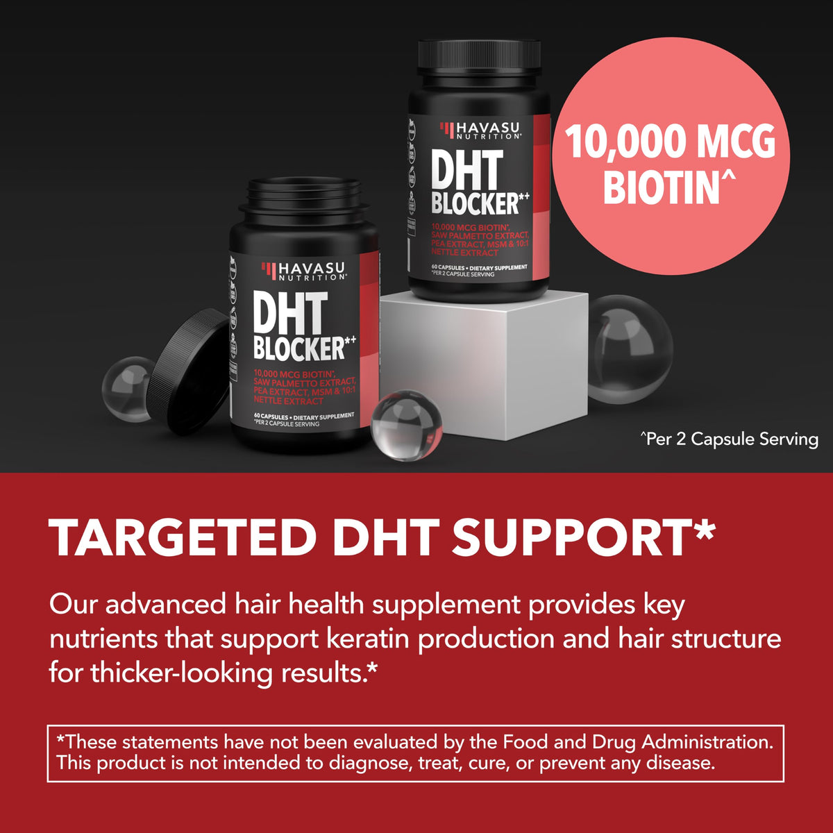 Dosage recommandé pour le Bloqueur de DHT HAVASU NUTRITION