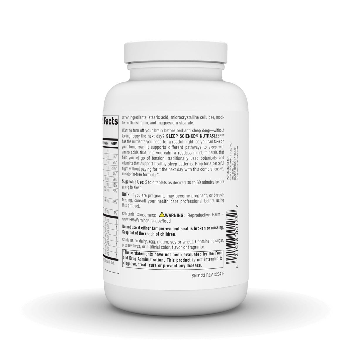 Dosage recommandé pour Source Naturals NutraSleep