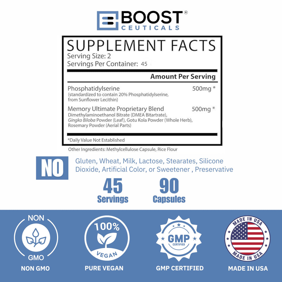 Dosage recommandé pour support Phosphatidylsérine 500mg