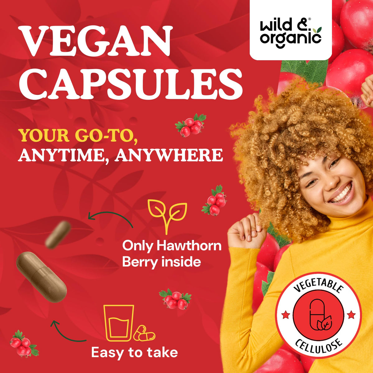 Dose quotidienne de Wild & Organic Capsules de Baies de Monnaie