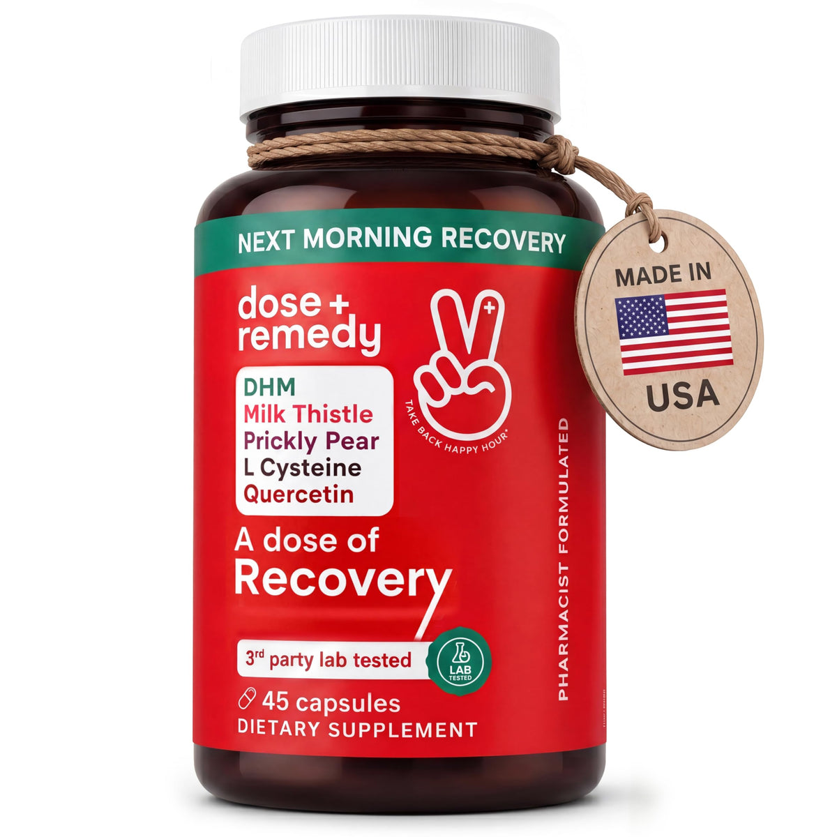 dose + remedy Compléments Alimentaires Anti-Flushing 45ct vue de face