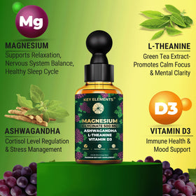 Doses de 2 mL de magnésium glycinate liquide avec compte-gouttes
