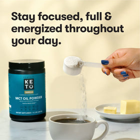 Doses de Poudre d'Huile MCT Perfect Keto avec cuillère