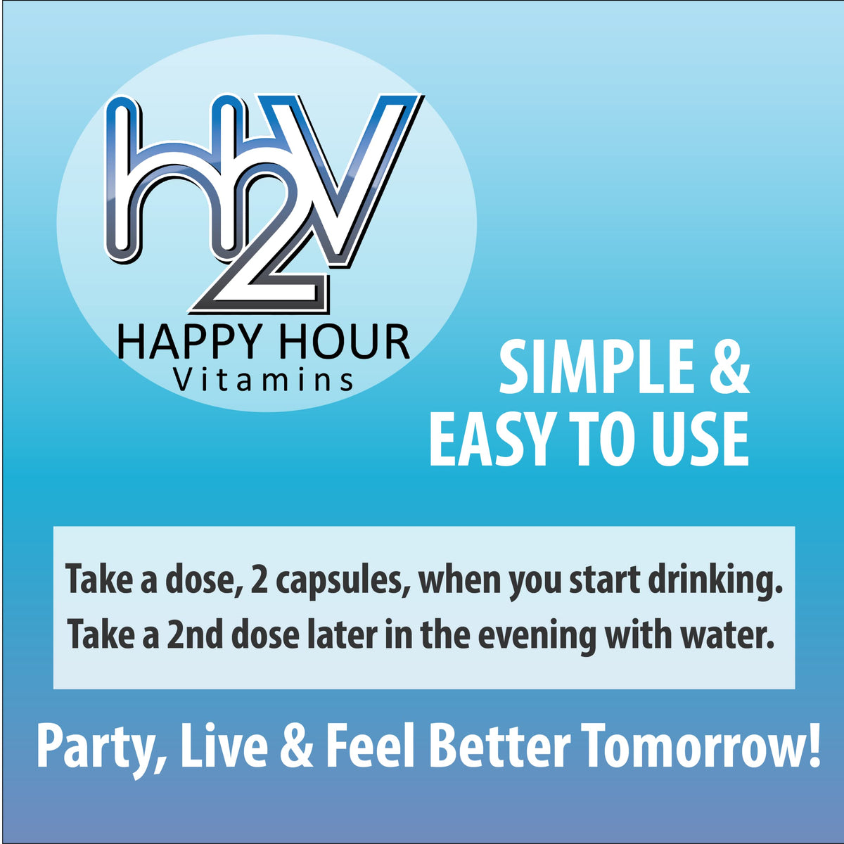 Doses recommandées de multivitamines Happy Hour sur table