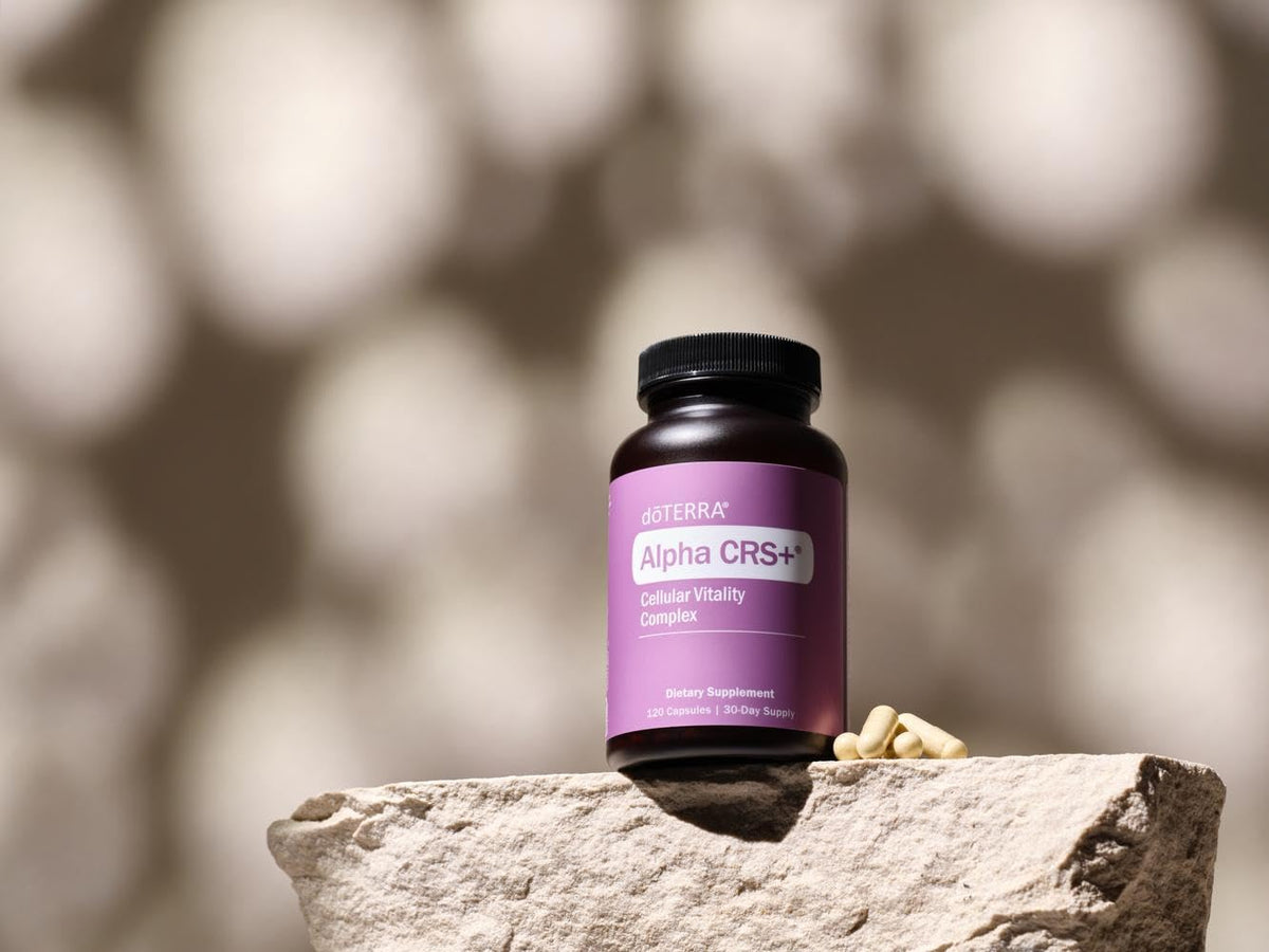 doTERRA Alpha CRS+ Complexe avec étiquette et informations nutritionnelles