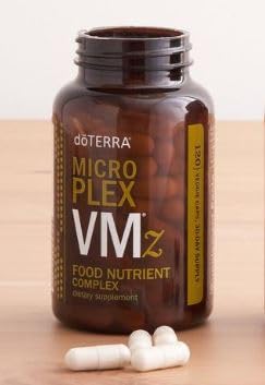 doTERRA Microplex VMz Gélules Végétales 120 Capsules sur une table