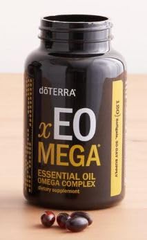 doTERRA xEO Mega 120 capsules ouvertes montrant les capsules
