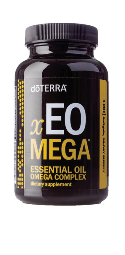 doTERRA xEO Mega 120 capsules vue de face avec étiquette