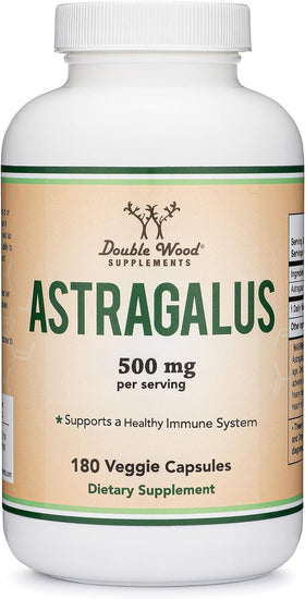 Double Wood Extrait de Racine d'Astragale 500mg avec étiquette