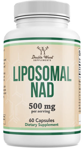 Double Wood Liposomal NAD+ 500mg 60 Capsules vue de face
