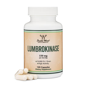 Double Wood Lumbrokinase 150mg 60 capsules - vue avant