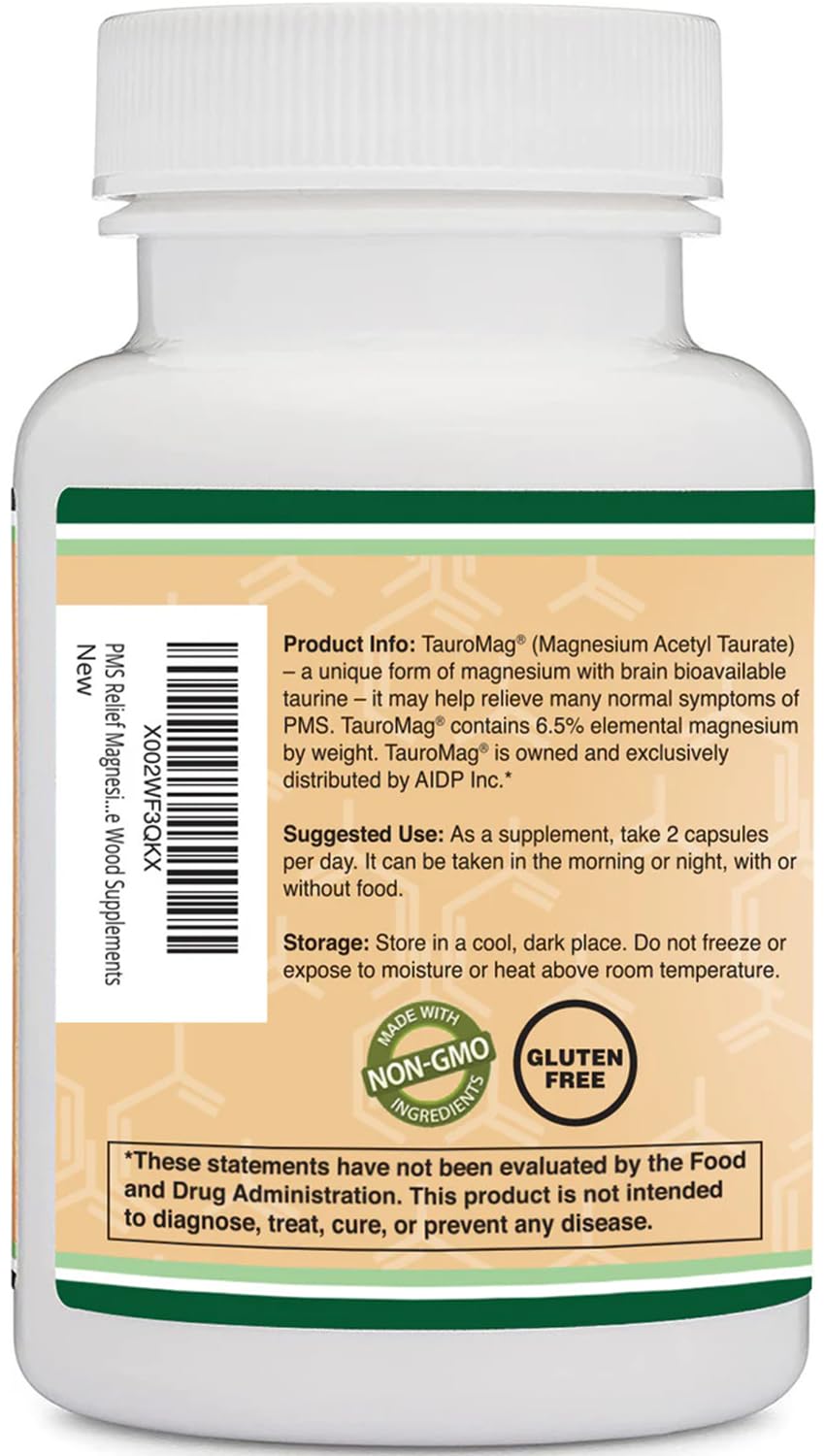 Double Wood Magnésium Acétyl-Taurate 700mg - étiquette de produit