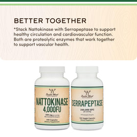 Double Wood Nattokinase 240 Capsules packaging
