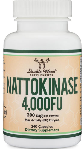 Double Wood Nattokinase 240 Capsules vue avant