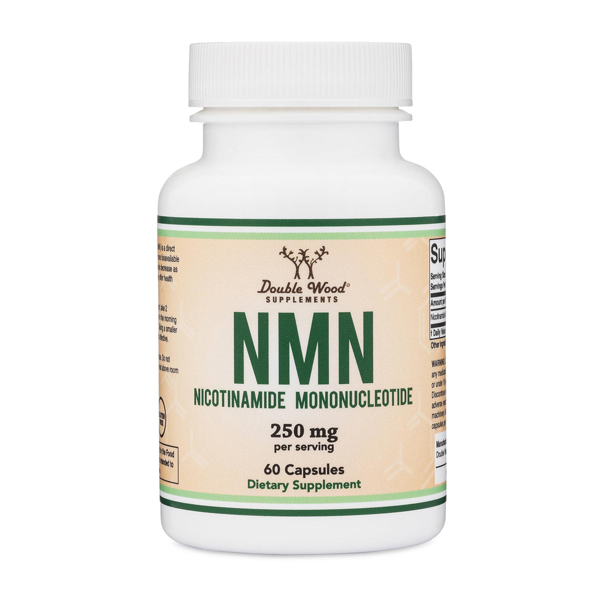 Double Wood NMN 250mg gélules en bouteille vue de face