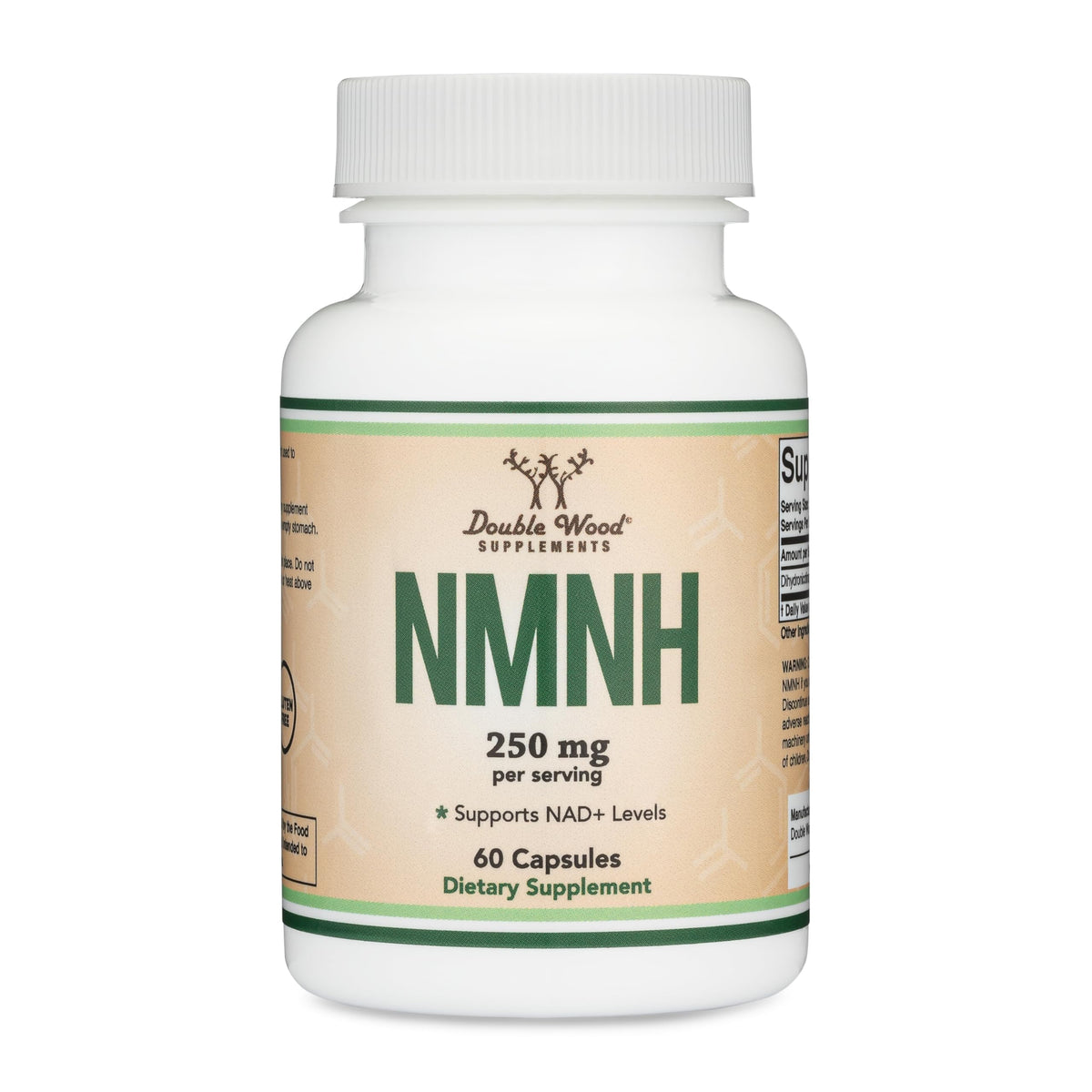 Double Wood NMNH 250mg capsules vue de face