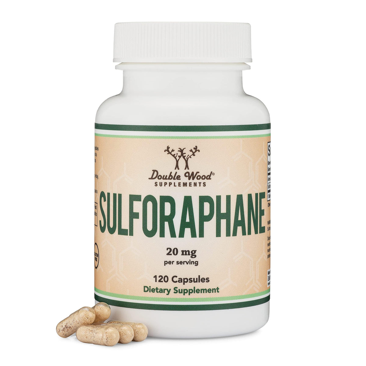 Double Wood Sulforaphane Glucosinolate 20mg packaging details
