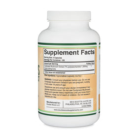 Double Wood Supplements Cordyceps 1 000 mg capsules vue de près